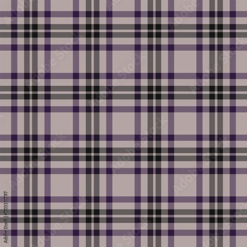 Painting tartan background check, overlayed fabric texture textile. Old seamless pattern vector plaid in pastel and grey colors.