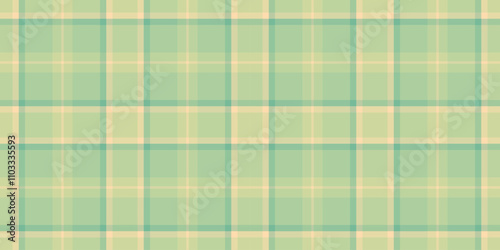 Linen background textile texture, poncho tartan check fabric. Fuzzy vector plaid seamless pattern in light and pastel colors.