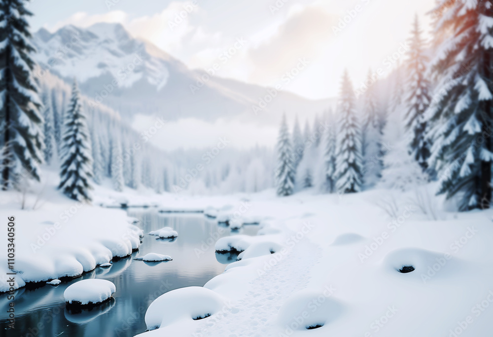 winter in the mountains winter in the mountains