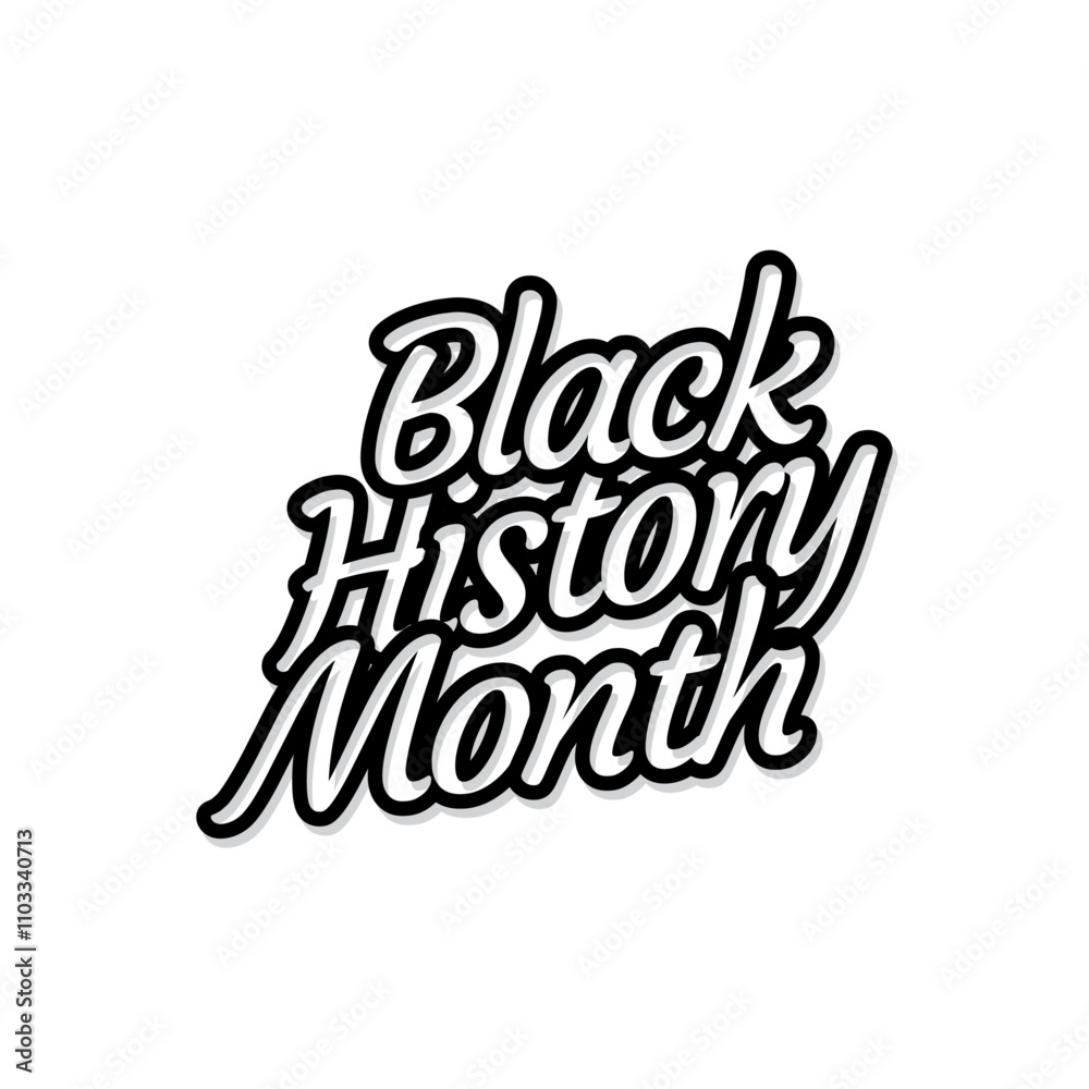 Obraz premium Black history month celebrations modern design template.