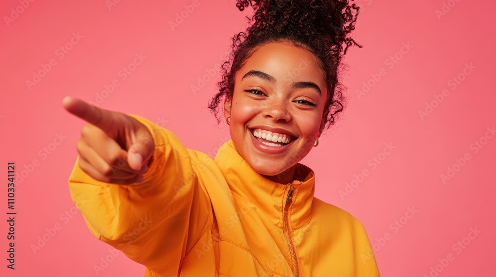 The Smiling Girl Pointing The Smiling Girl Pointing