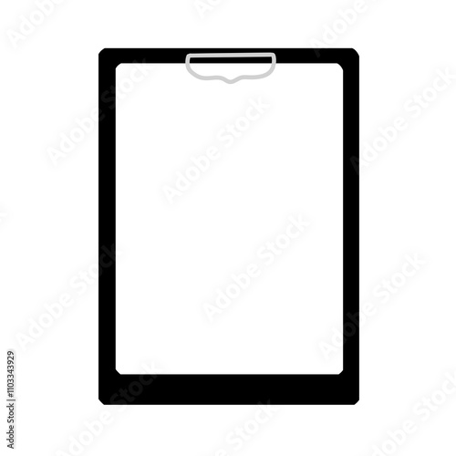 clipboard with blank paper