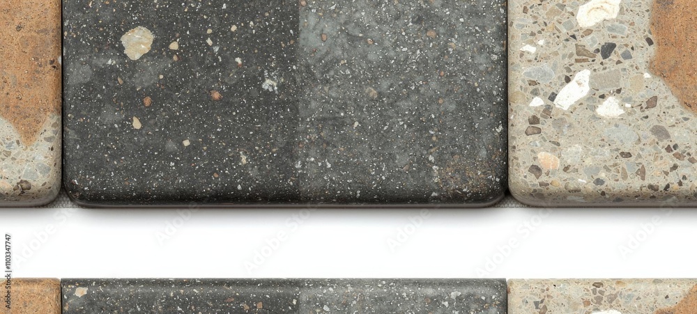 seamless of  sample of materials construction isolated on background