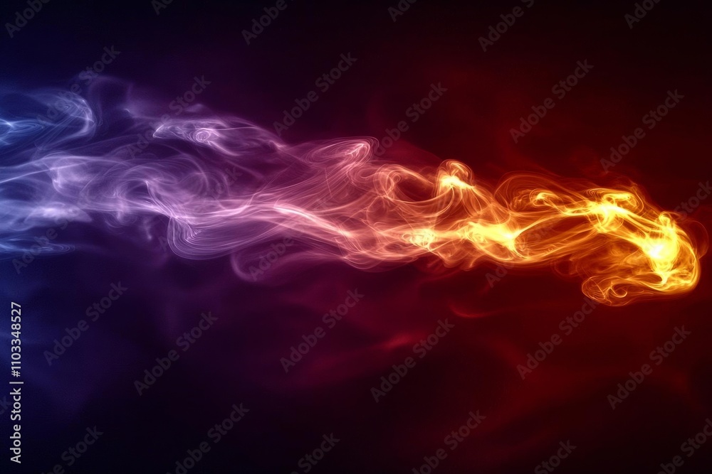 Obraz premium seamless of Smoke cloud background. Fantasy universe portal. Purple orange steam. , isolated on white background, , copy space, copy space for text,