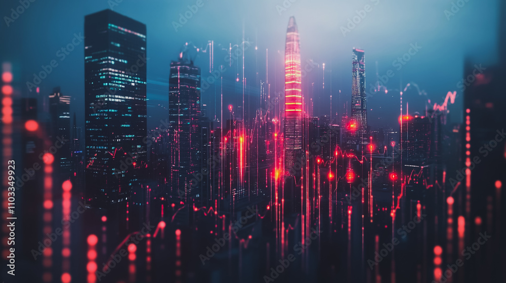 Smart digital city with connection cyber security network reciprocity over the cityscape . future smart wireless digital city and social media networking systems that connects people within the city Smart digital city with connection cyber security network reciprocity over the cityscape . future smart wireless digital city and social media networking systems that connects people within the city