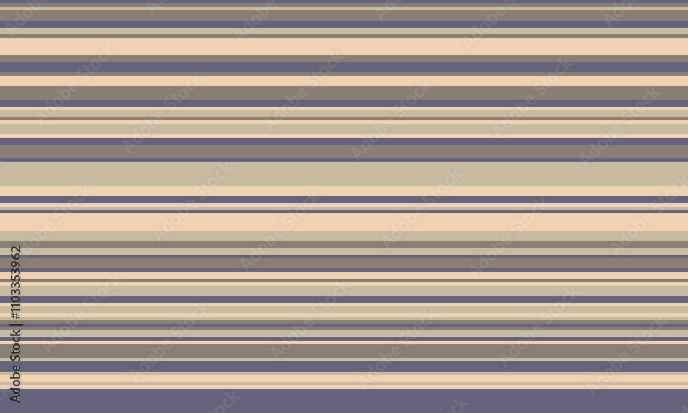 Obraz premium Geometric stripes seamless vector pattern with horizontal lines in varied colours, creating an abstract background. Ideal for textile design, wallpaper, or graphic prints.