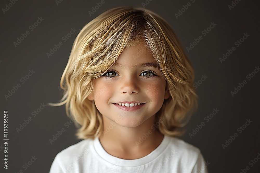portrait of an white little boy with a smile portrait of an white little boy with a smile