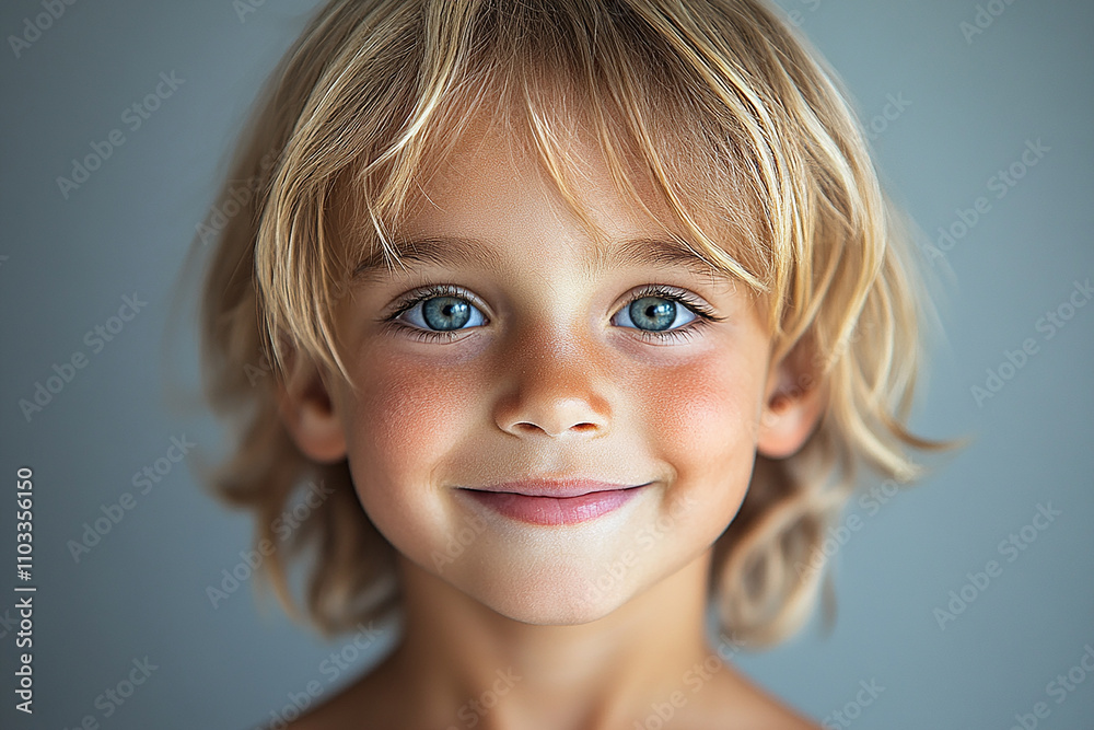 portrait of an white little boy with a smile portrait of an white little boy with a smile