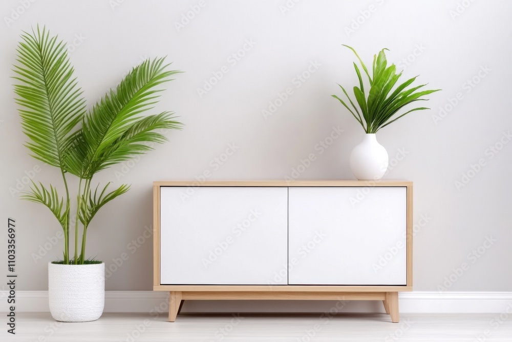 Indoor plant arrangement on modern furniture home decor minimalist setting natural touch aesthetic appeal Indoor plant arrangement on modern furniture home decor minimalist setting natural touch aesthetic appeal