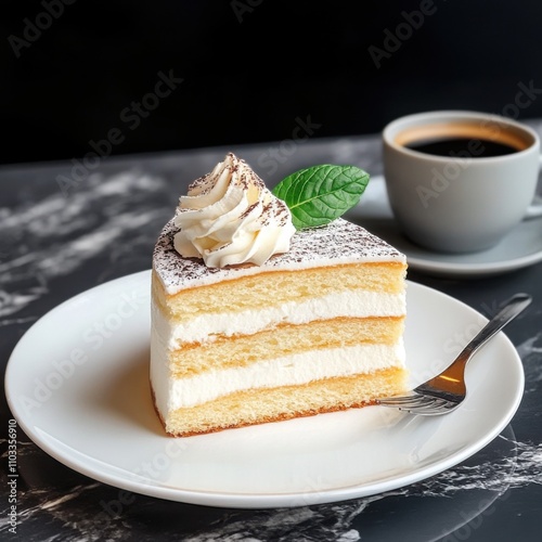 Indulging in cake and coffee cozy  food photography warm atmosphere close-up culinary delight