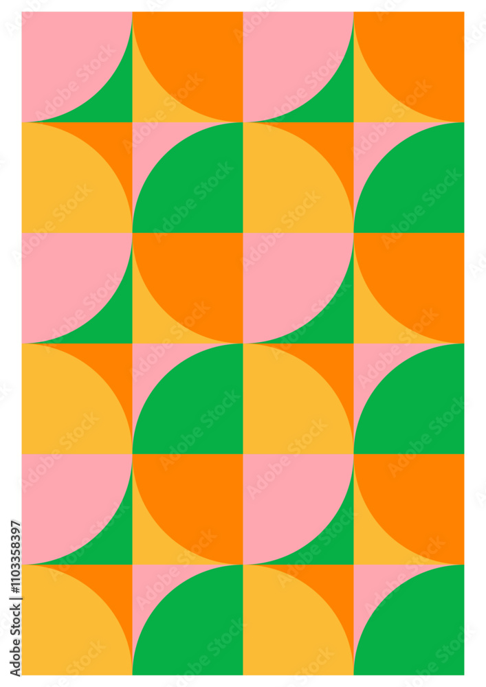 motif - pattern retro - abstrait - abstract