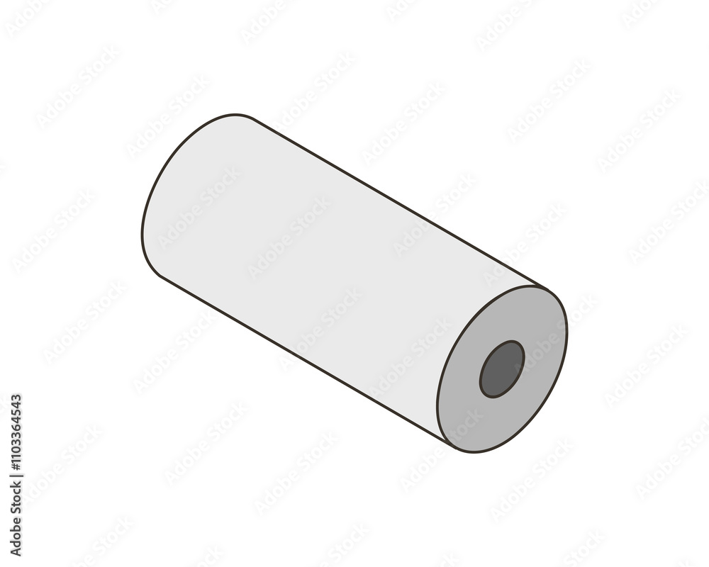 Textile roll vector icon. Paper tube illustration design for kitchen cleaning towel, carpet, scroll whatman, fabric. Textile roll vector icon. Paper tube illustration design for kitchen cleaning towel, carpet, scroll whatman, fabric.