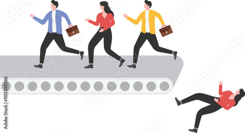Unemployment, layoffs, elimination, professional or business competition, social and technological development leading to the elimination of people and skills that lag behind,
