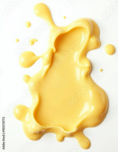 splash of cheese  isolated on white