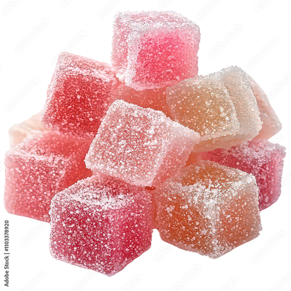 Colored jelly isolated on transparent background Colored jelly isolated on transparent background
