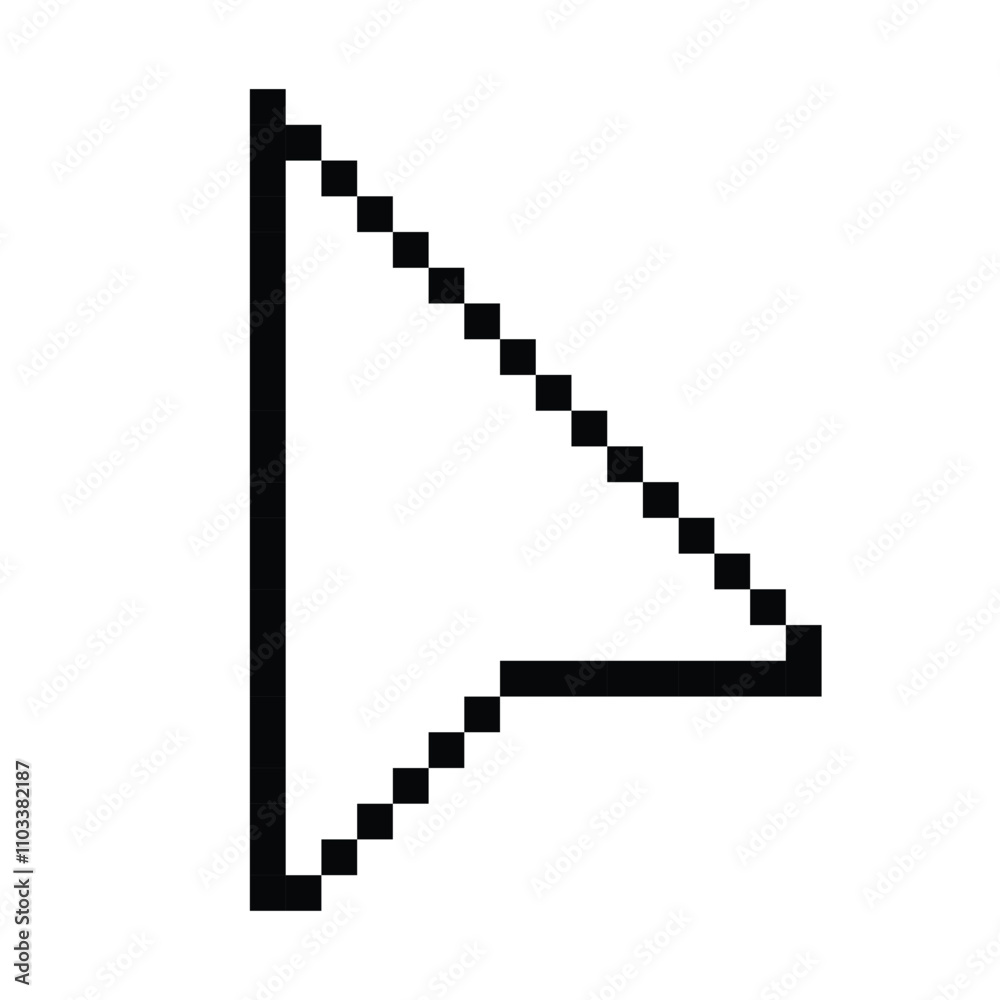 Pixel computer mouse click pointer cursor arrow. Mouse cursor arrow. Pointer arrow. Cursor icon Pixel computer mouse click pointer cursor arrow. Mouse cursor arrow. Pointer arrow. Cursor icon