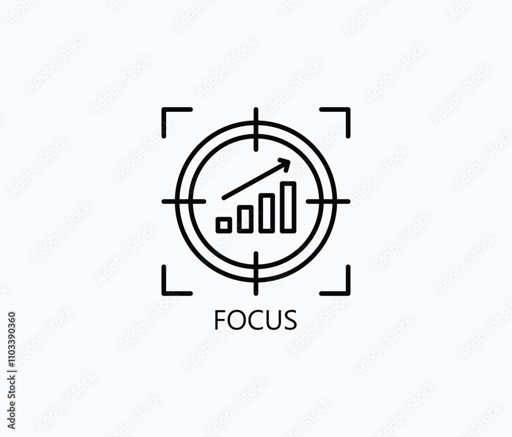 Focus Vector, Icon Or Logo Sign Symbol Illustration Focus Vector, Icon Or Logo Sign Symbol Illustration