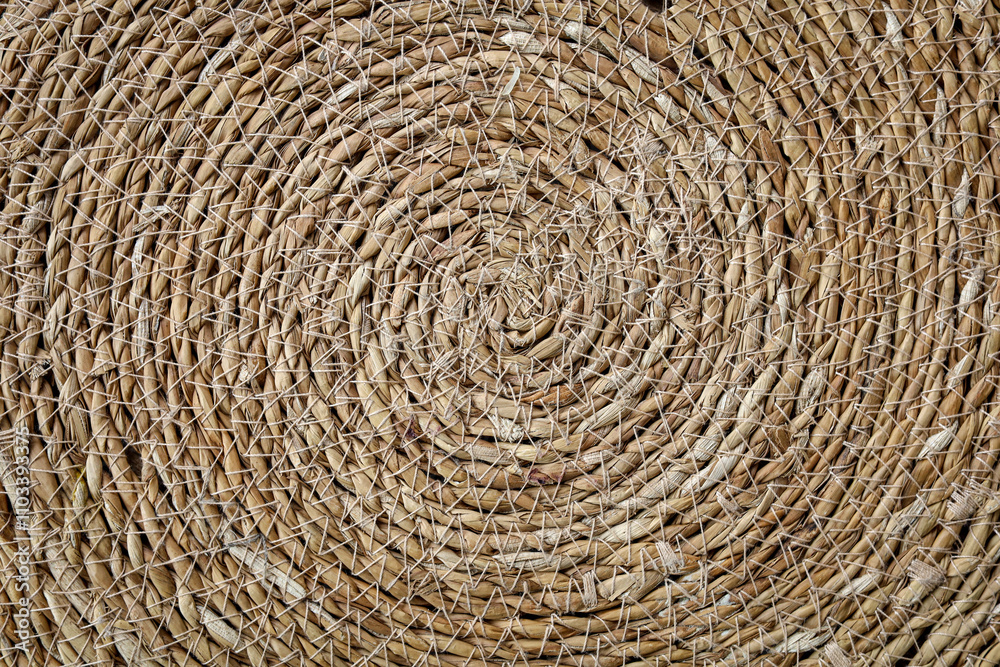 Intricate spiral straw natural texture background Intricate spiral straw natural texture background