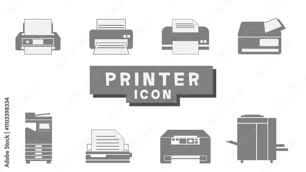 PRINTER ICON SET PRINTER ICON SET