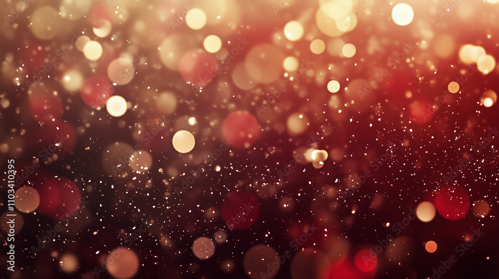 Elegant Abstract Glitter Backgrounds in Red and Gold with Bokeh Effects Elegant Abstract Glitter Backgrounds in Red and Gold with Bokeh Effects