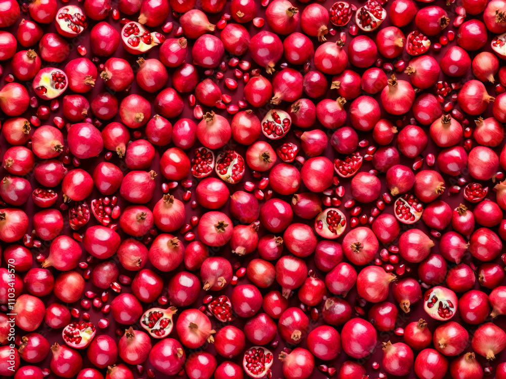Pomegranate Pattern Background Pomegranate Pattern Background