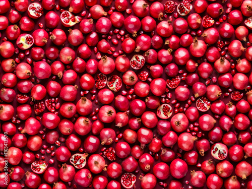 Pomegranate Pattern Background