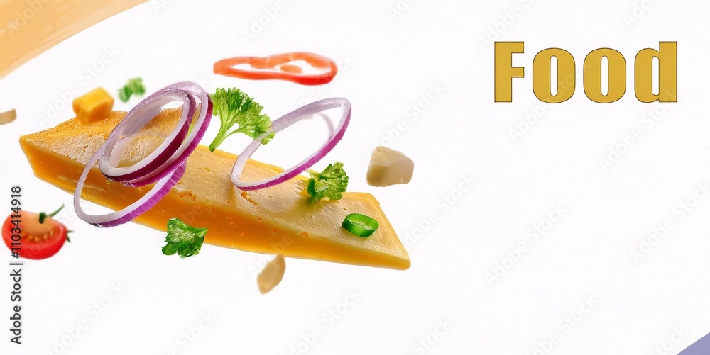 Food illustration, white background with space for text. Food illustration, white background with space for text.