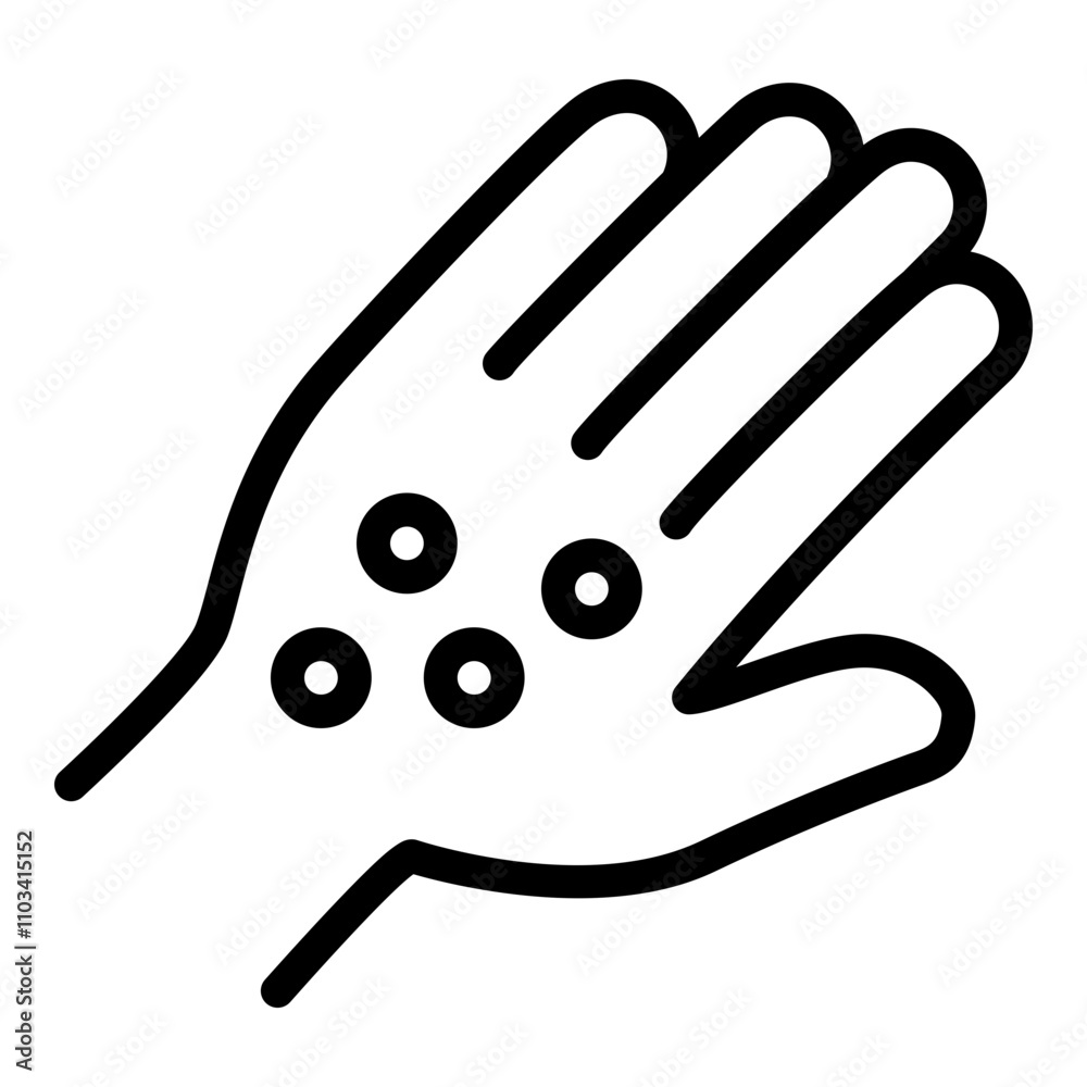 Obraz premium Boil skin icon. Vector line icon 