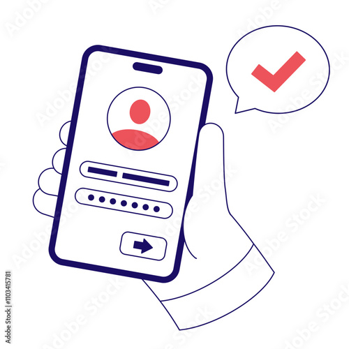 User authentication in mobile application