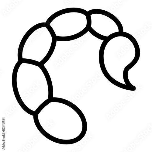 Poisonous animal icon. Vector line icon	