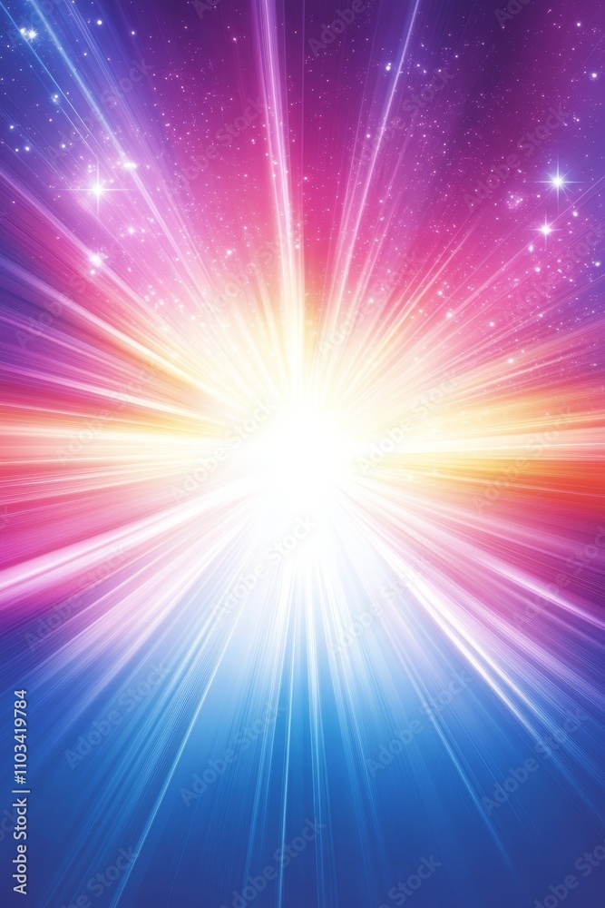 Cosmic Color Burst Abstract Background of Vibrant Energy, Harmony, and Balance Design Cosmic Color Burst Abstract Background of Vibrant Energy, Harmony, and Balance Design