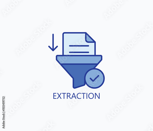 Extraction vector, icon or logo sign symbol illustration 
