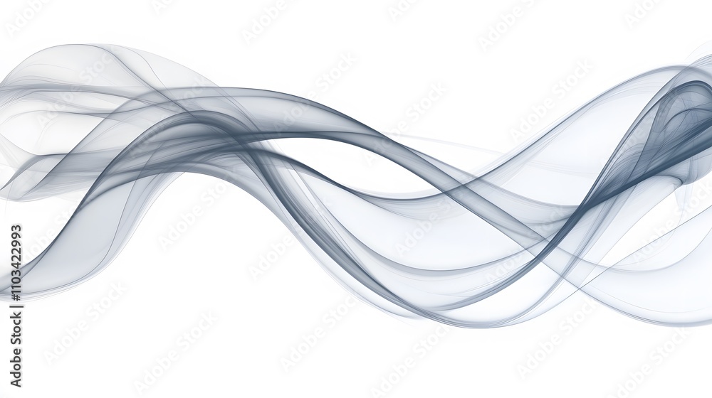 Abstract Gray Swirling Wave Design Background Abstract Gray Swirling Wave Design Background