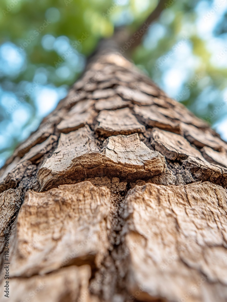 Detailed Bark Texture in Crisp Contrast with Copy Space Detailed Bark Texture in Crisp Contrast with Copy Space