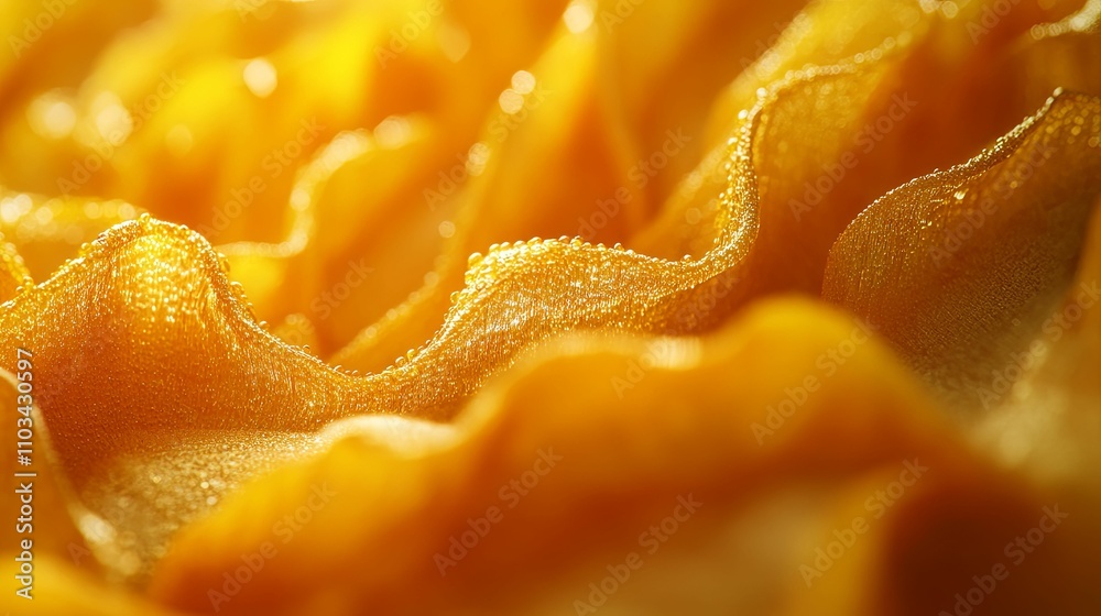 Golden Fabric Texture Abstract Waves Design Golden Fabric Texture Abstract Waves Design