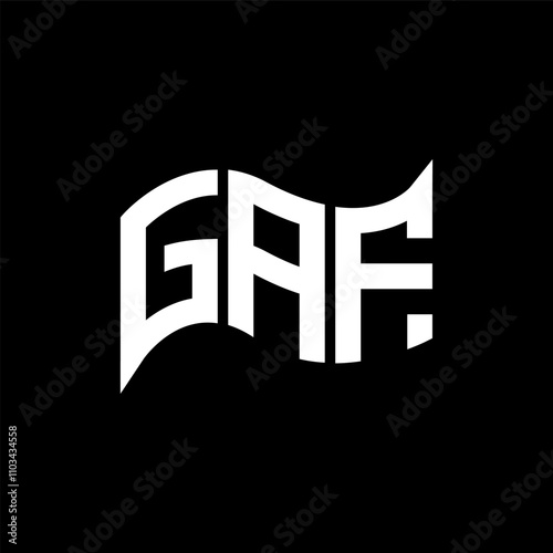 GAF logo design, GAF simple and modern logo. GAF luxurious alphabet design