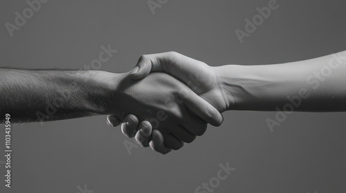 Close-up of a handshake between two people symbolizing agreement, partnership, cooperation, and mutual understanding. transparent background