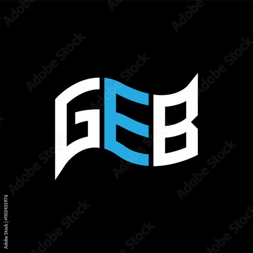 GEB logo design, GEB simple and modern logo. GEB luxurious alphabet design