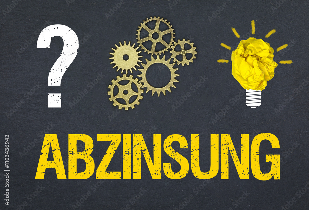 Obraz premium Abzinsung 