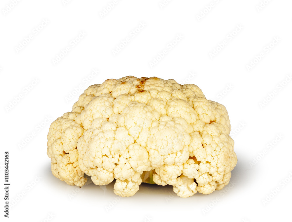 Cauliflower isolated on a white background, contour Cauliflower isolated on a white background, contour
