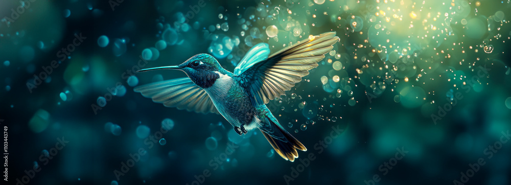 Obraz premium Graceful Wings: Stunning Hummingbird Photography in Action