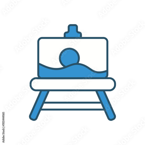 Easel  vector icon stock illustration