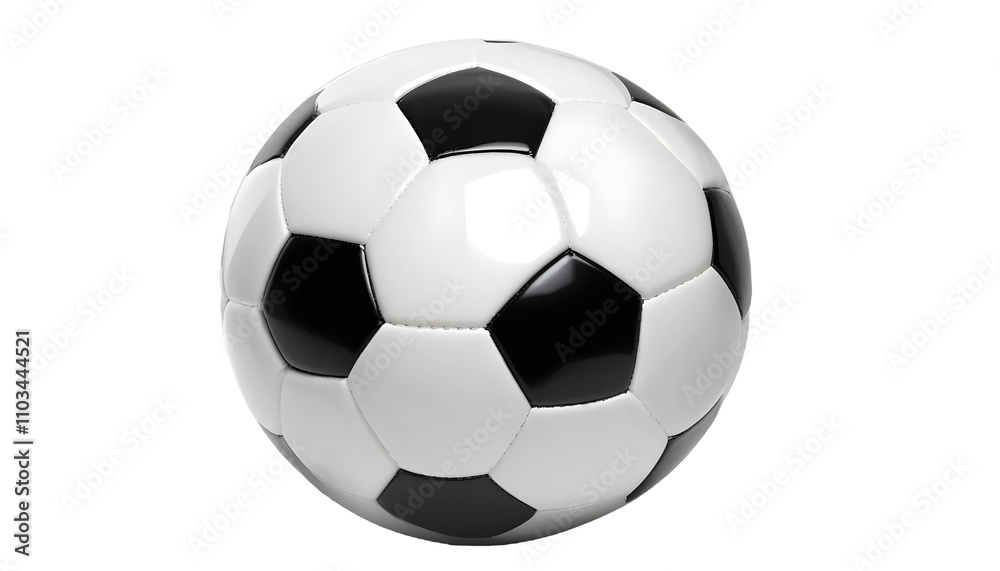 Soccer ball on transparent background, cut out Soccer ball on transparent background, cut out