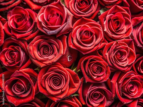 Captivating Macro Photography of Isolated Red Roses with Alphabet Letters a, b, c, d, f, g, h, j, k, l, m, n, p, q, r, s, t, v, x, z Representing Love and Beauty in Nature