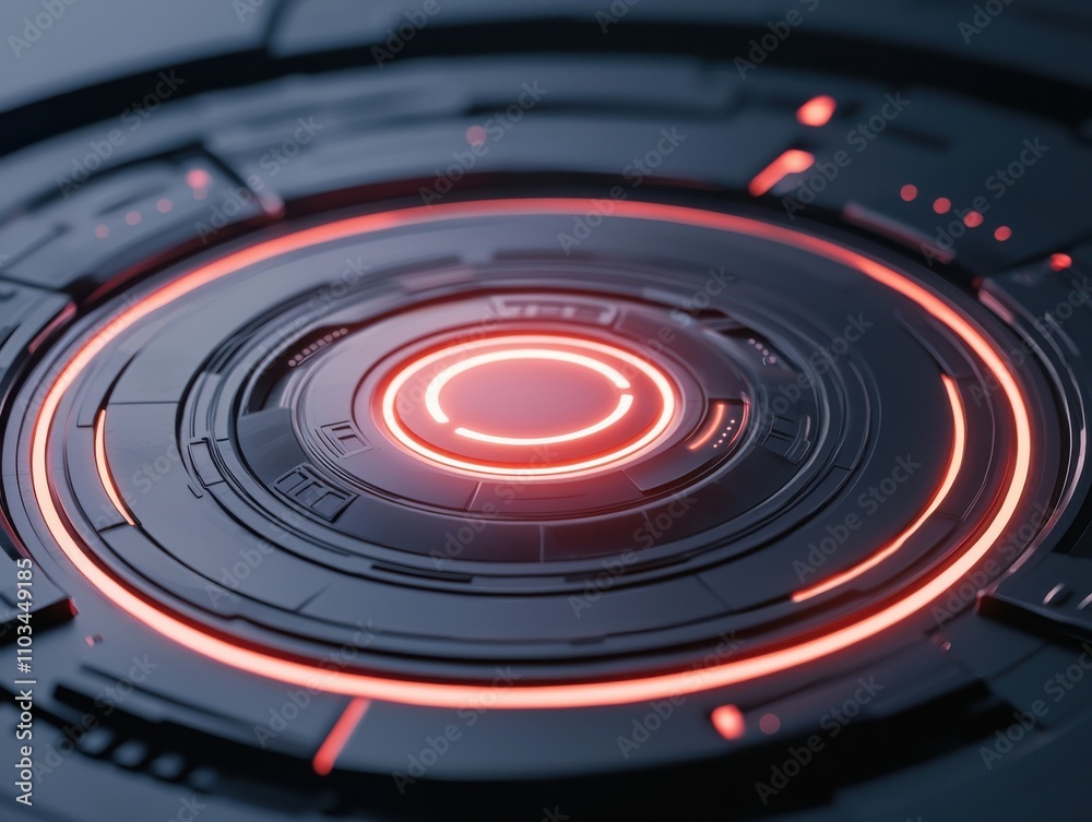 A futuristic, circular design featuring a glowing red core and intricate patterns, suggesting advanced technology or a sci-fi theme. A futuristic, circular design featuring a glowing red core and intricate patterns, suggesting advanced technology or a sci-fi theme.