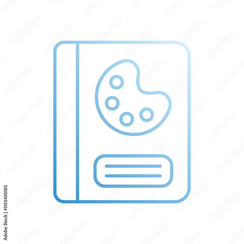 Drawing Book vector icon stock illustration Drawing Book vector icon stock illustration