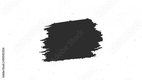 brush stroke effect on a white background, Japanese calligraphy circle paint brush Buddhism sign symbol, vector illustration illuminated.