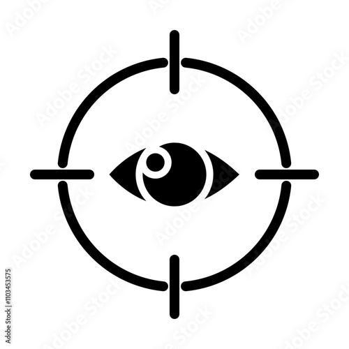 Gaze Control glyph icon