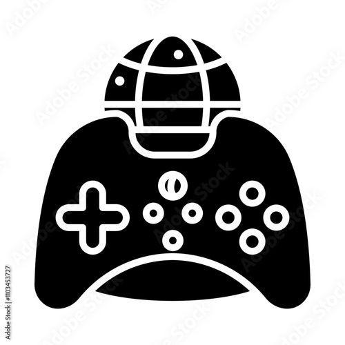 Online Gaming glyph icon