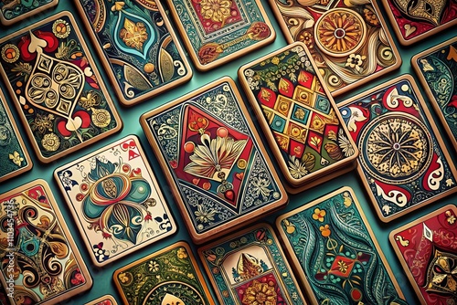 Wallpaper Mural Captivating Playing Cards Set with Intricate Designs and Engaging Colors Perfect for Games, Illustrations, and Creative Projects Torontodigital.ca